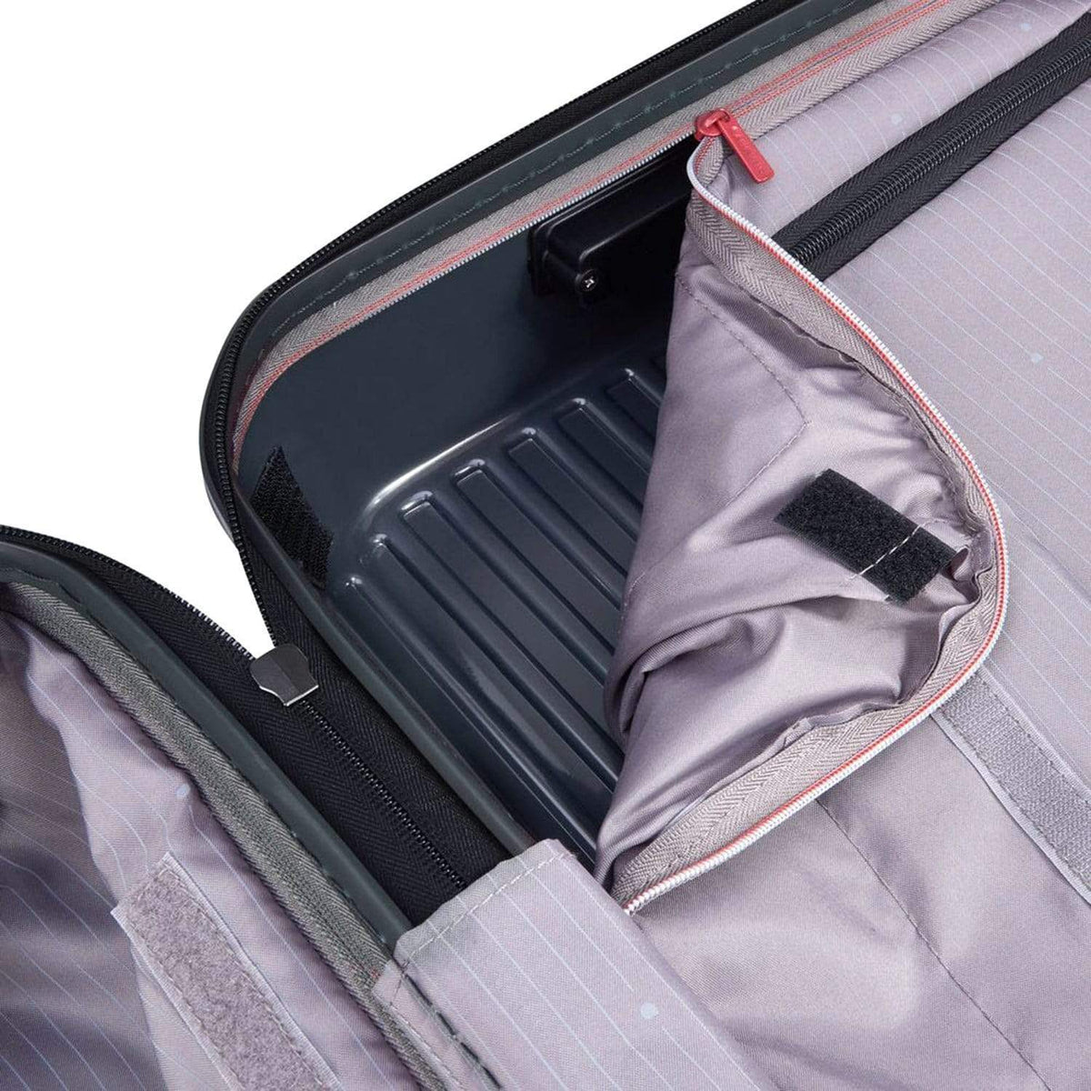 Delsey Paris Securitime Zip 55Cm Hardcase 4Double Wheel Expandable Cabin Luggage Trolley Anthracite - 00217380101