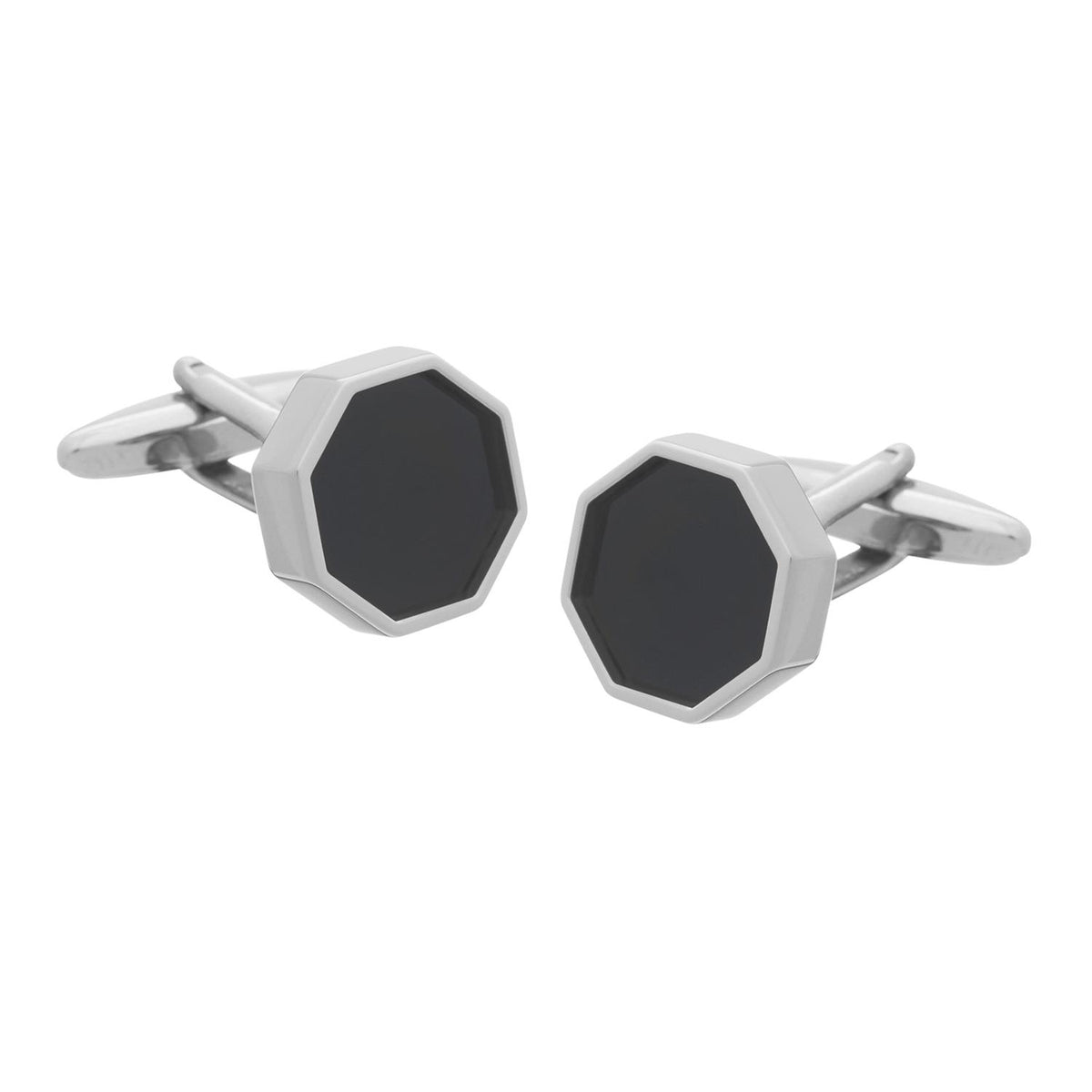 Elizabeth Parker Octagonal Sunken Onyx Inlay Cufflinks - Aepcl2621 Na
