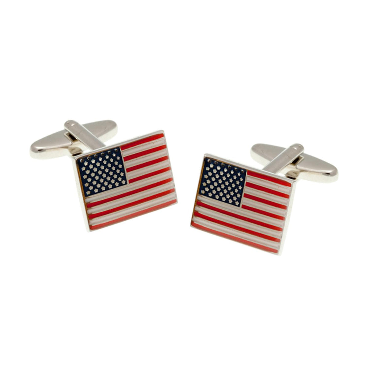Elizabeth Parker Stars And Stripes Usa Flag Cufflinks - Aepcb615 Na