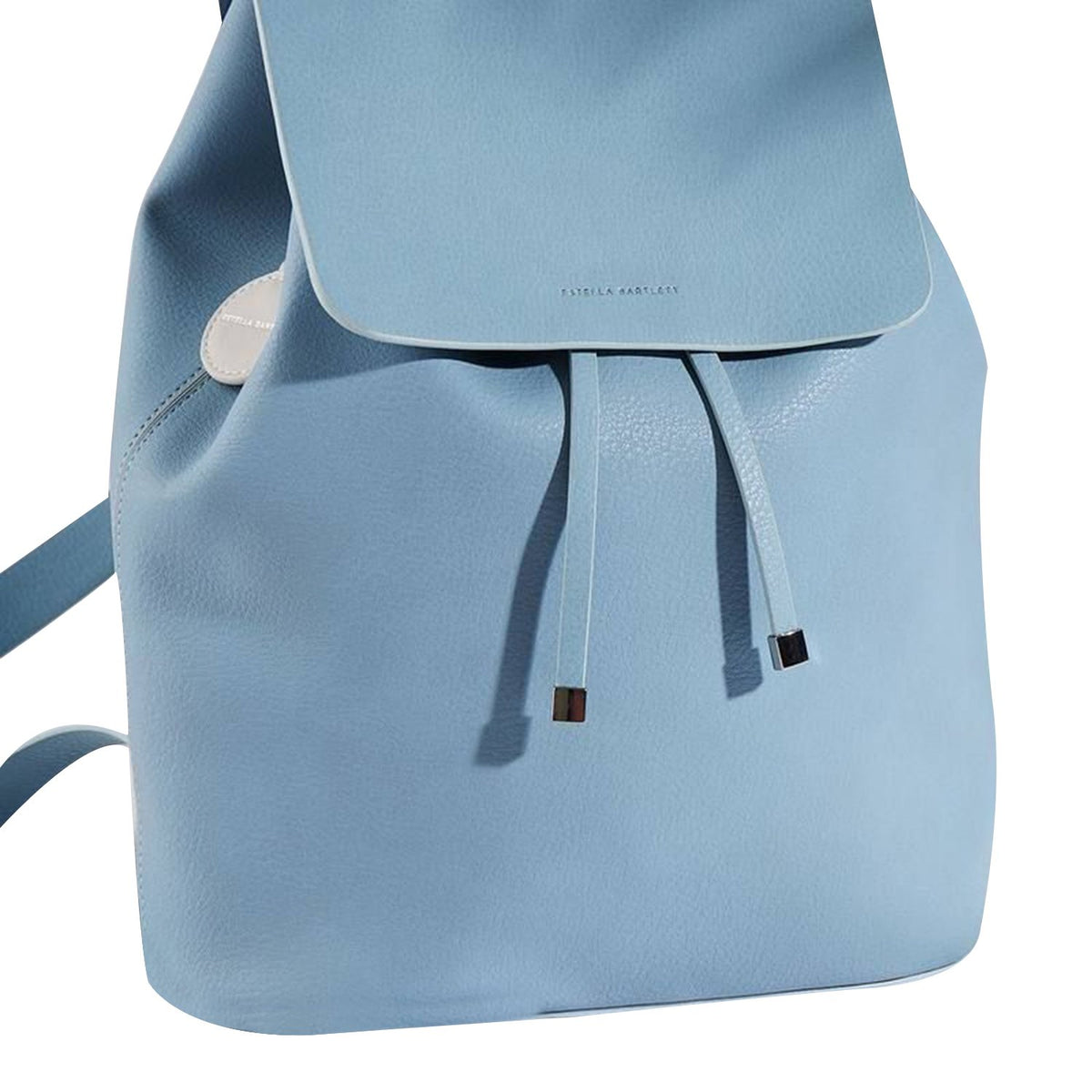 Estella Bartlett Copperfield Drawstring Backpack - Sky Blue With Bagtag Stone And Dinosaur Charm - Ebp3516