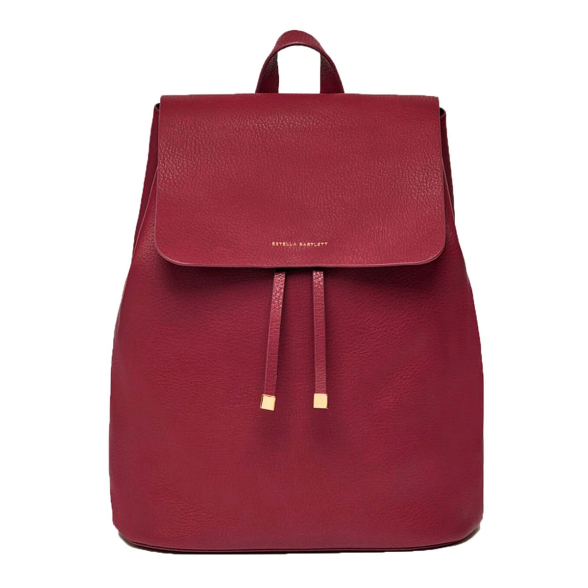 Estella Bartlett Copperfield Drawstring Backpack - Plum with Bag Tag Iridescent and Gold Star Char - EBP3606
