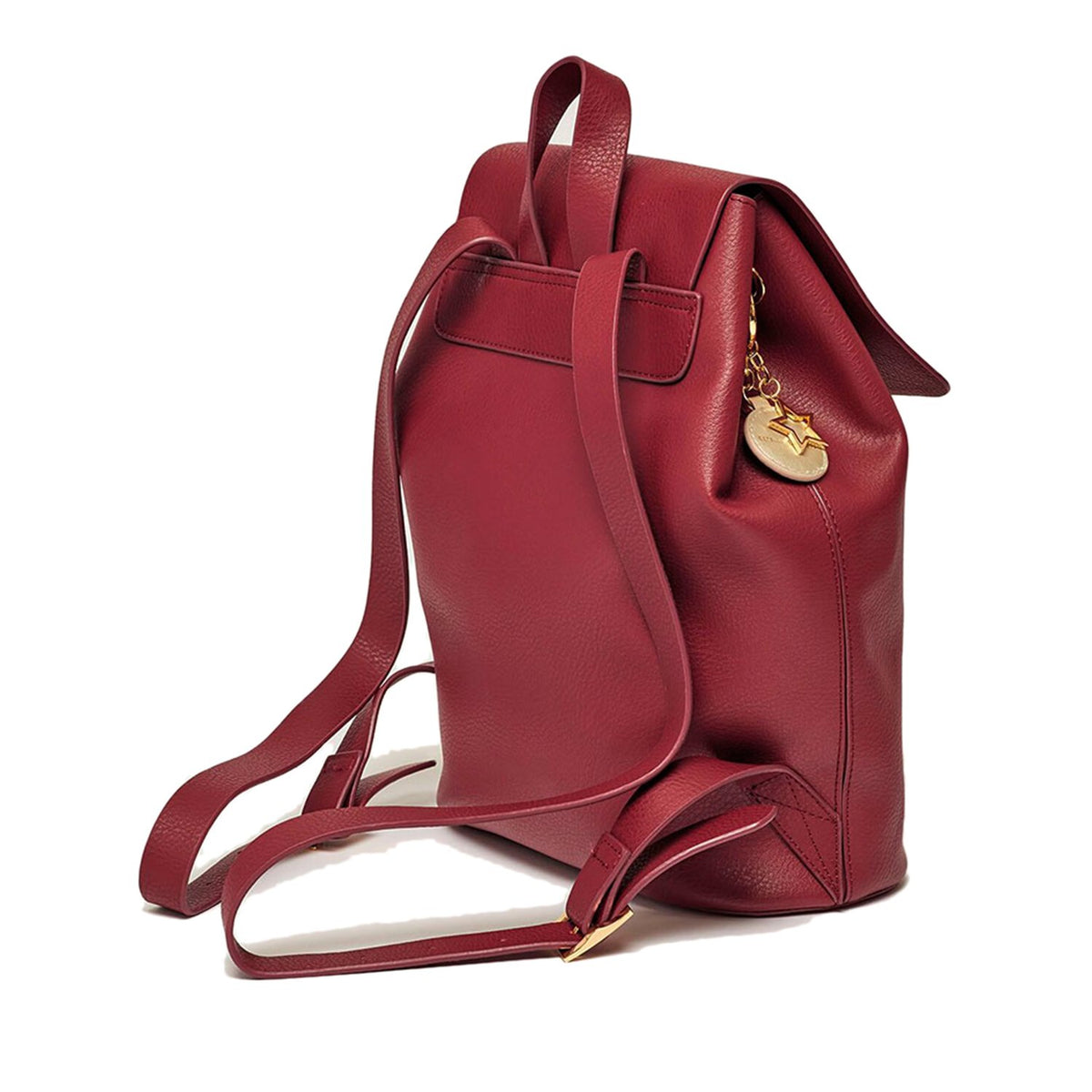 Estella Bartlett Copperfield Drawstring Backpack - Plum With Bag Tag Iridescent And Gold Star Char - Ebp3606