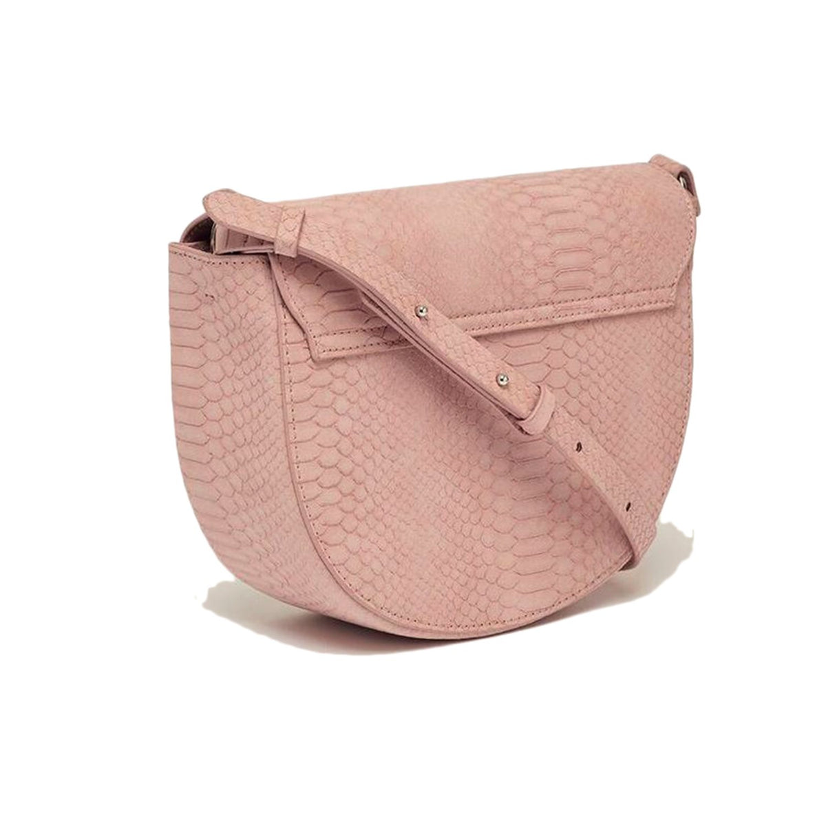 Estella Bartlett Loman Saddle Bag - Blush Snake With Bagtag Dinosaur Charm - Ebp3614
