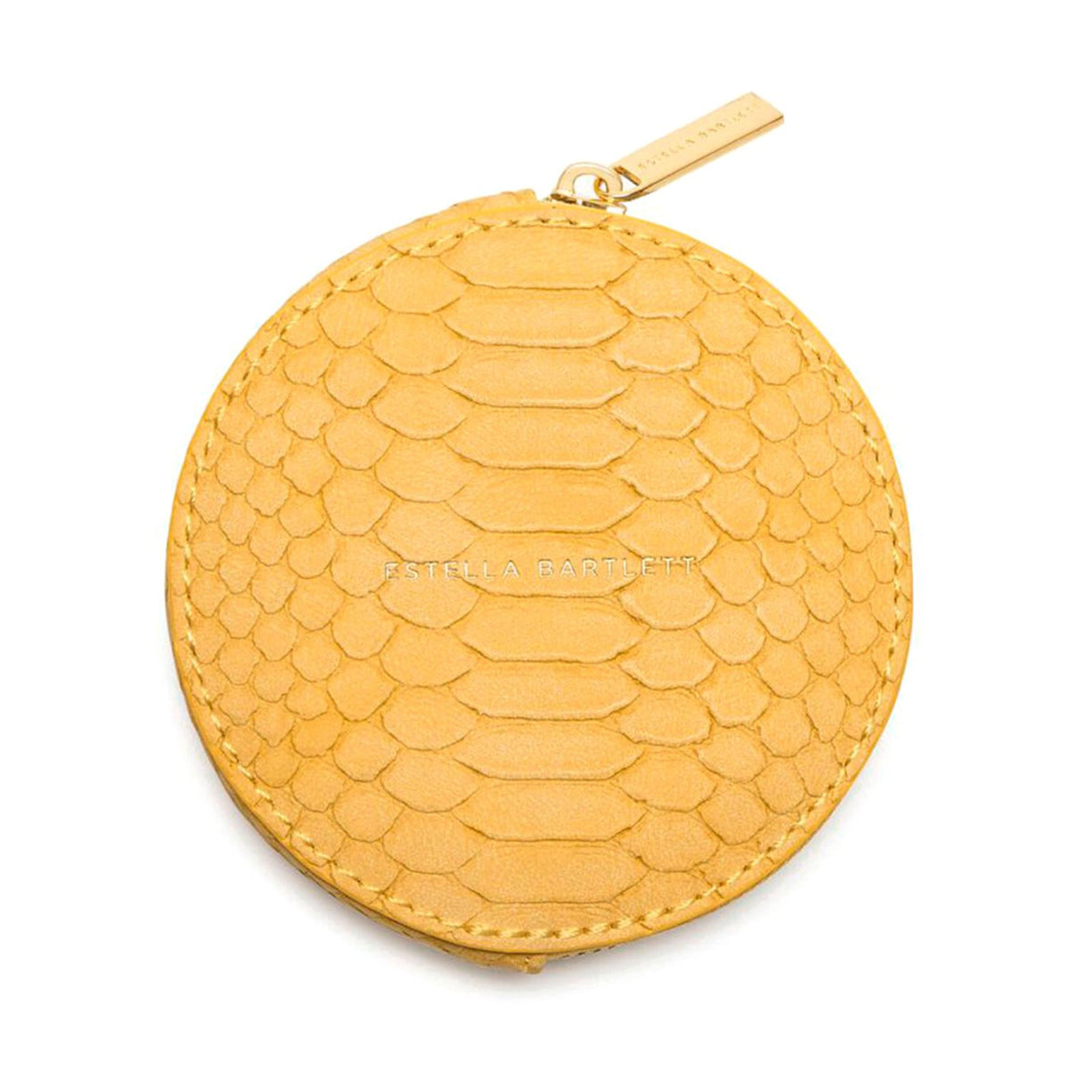 Estella Bartlett Circle Coin Purse - Mustard Snake - EBP3623