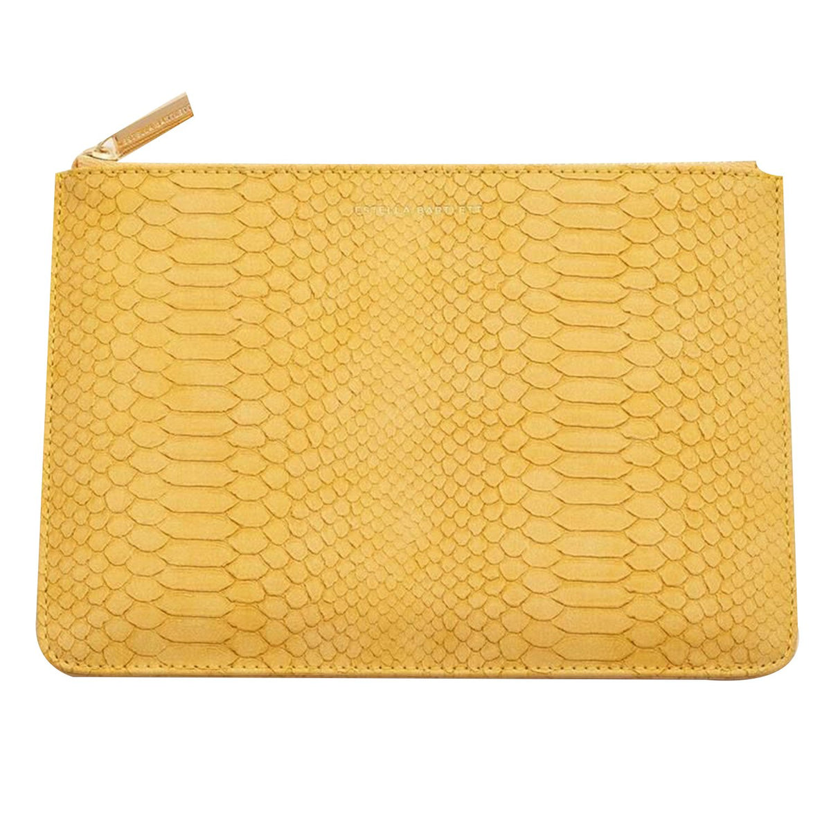 Estella Bartlett Medium Pouch - Mustard Snake - EBP3626