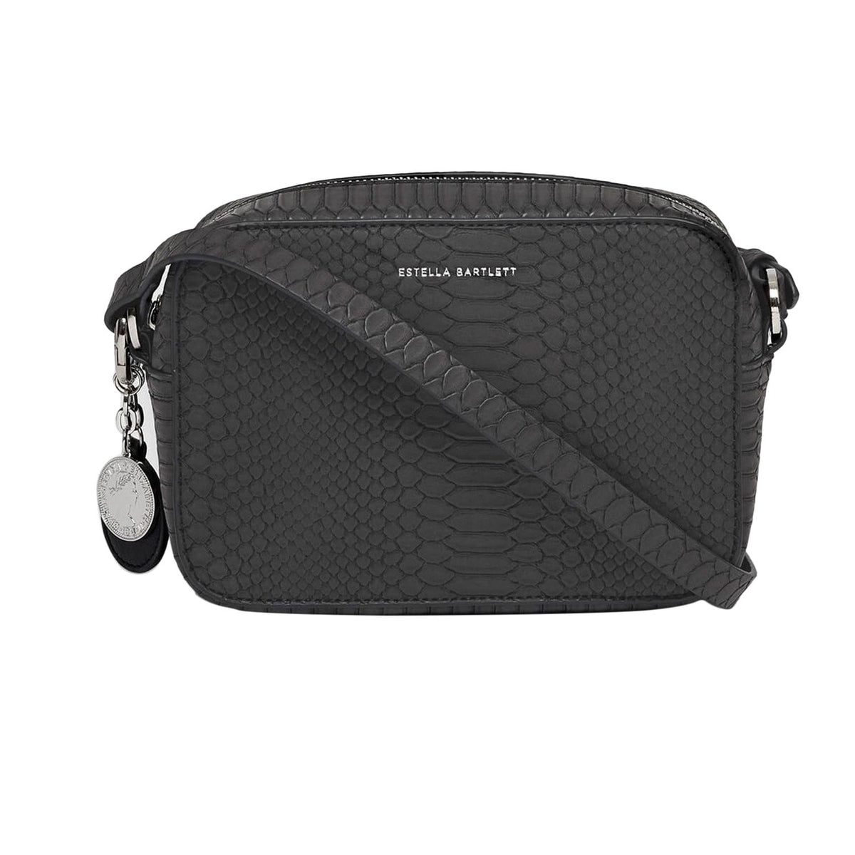 Estella Bartlett Webber Box Crossbody Bag - Black Snake - EBP3687