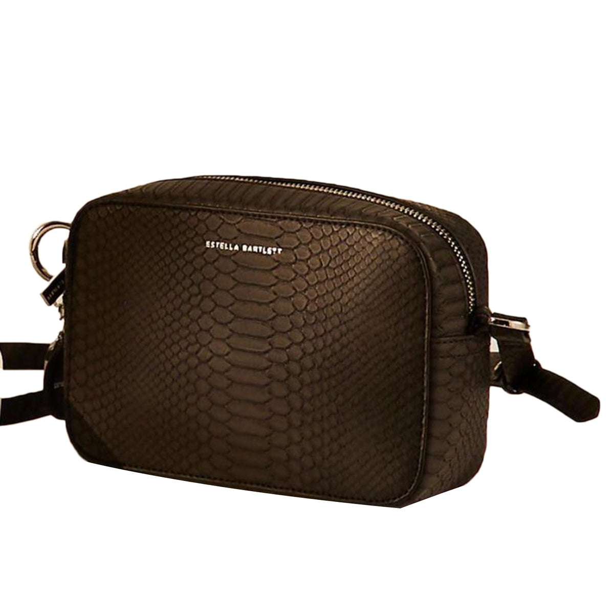 Estella Bartlett Webber Box Crossbody Bag - Black Snake - Ebp3687