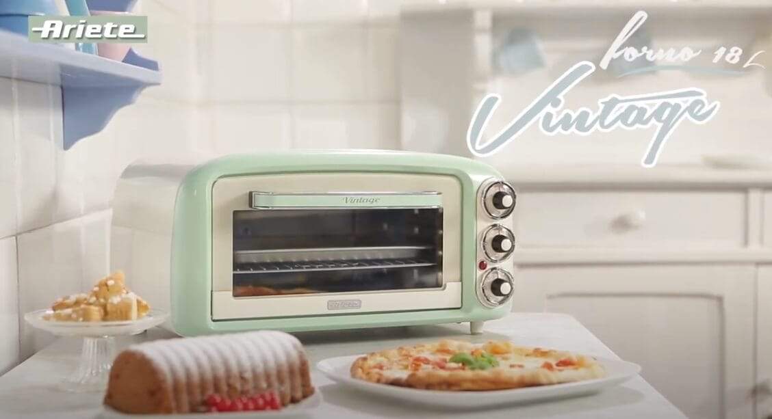 Ariete Vintage Electric Oven Cream/Green, 979-Gr