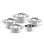 Fissler Bonn Stainless Steel Cookware Set With 4 Lids - 5 Piece - 086-112-05-000/0