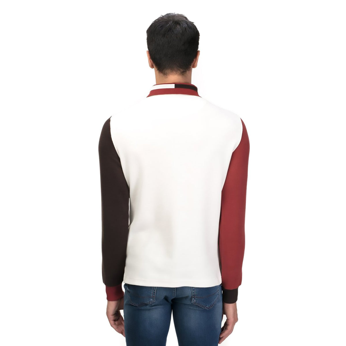 Galvanni Bhutan Polo Sweater - Rosewood Multi - Glvwm13160071