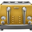 Delonghi Icona Capitals 4-Slice Toaster, Ctoc4003.Y