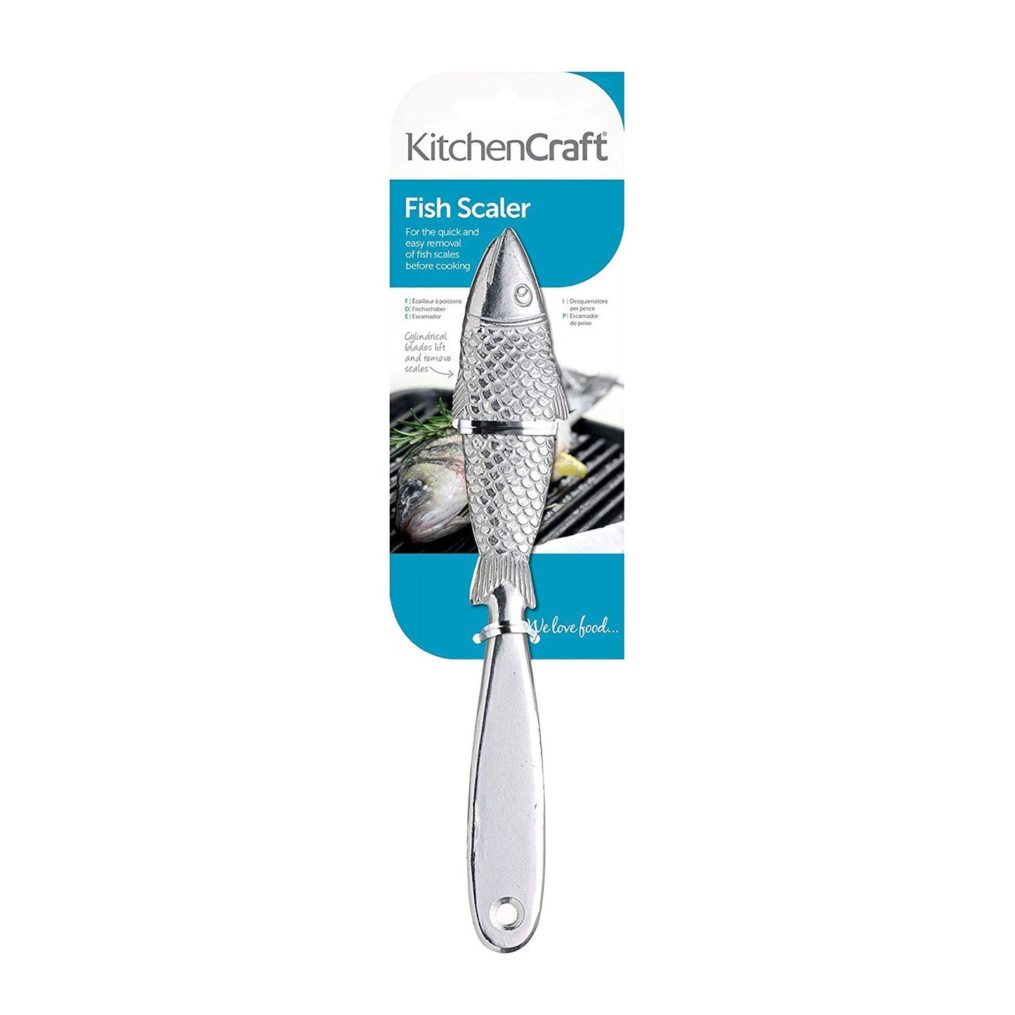Kitchencraft Fish Scaler - Silver - Kcfscale