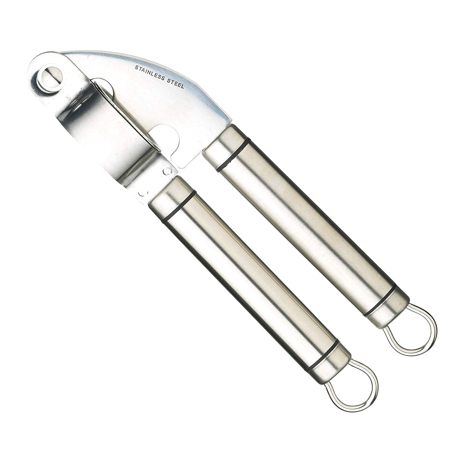 KITCHEN CRAFT OVAL HANDLED GARLIC PRESS - SILVER - KCPROGAR