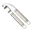 Kitchen Craft Oval Handled Garlic Press - Silver - Kcprogar