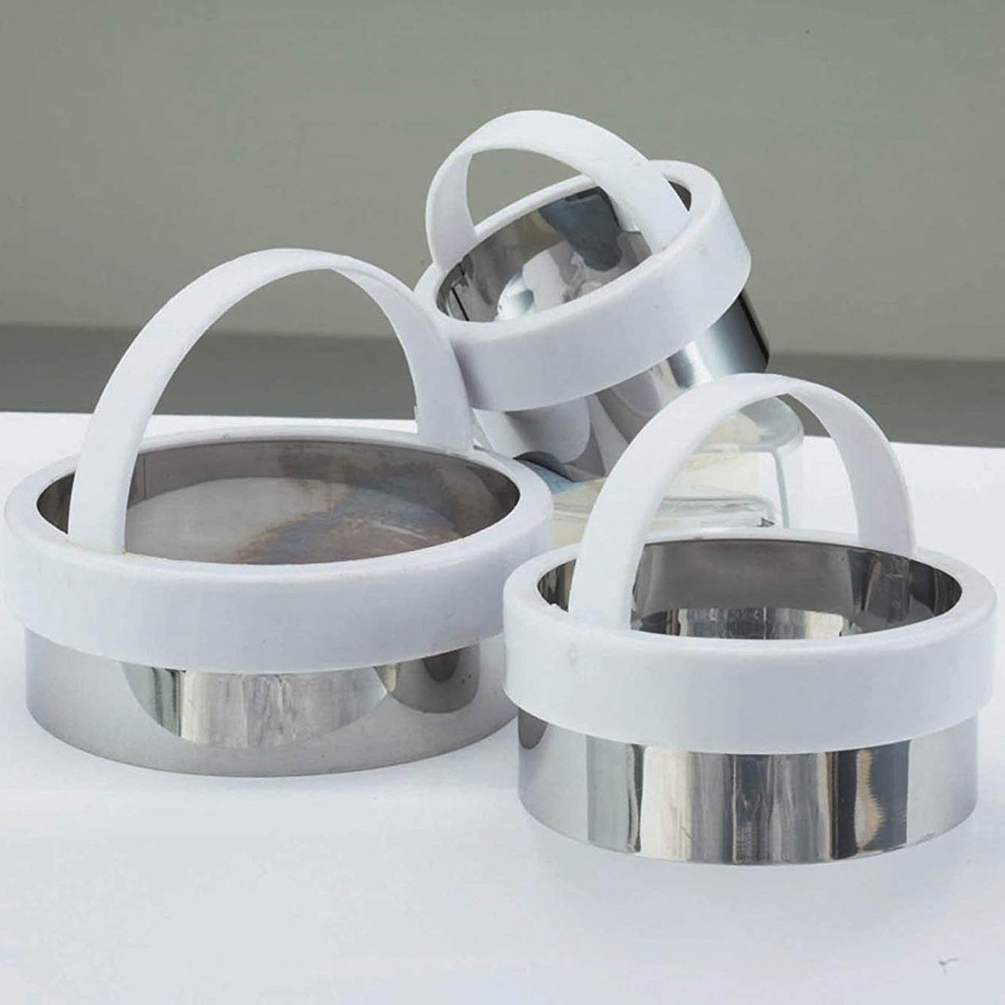Kitchencraft Pastry Cutter Set - Sliver And White, 3 - Piece - Kcabplain