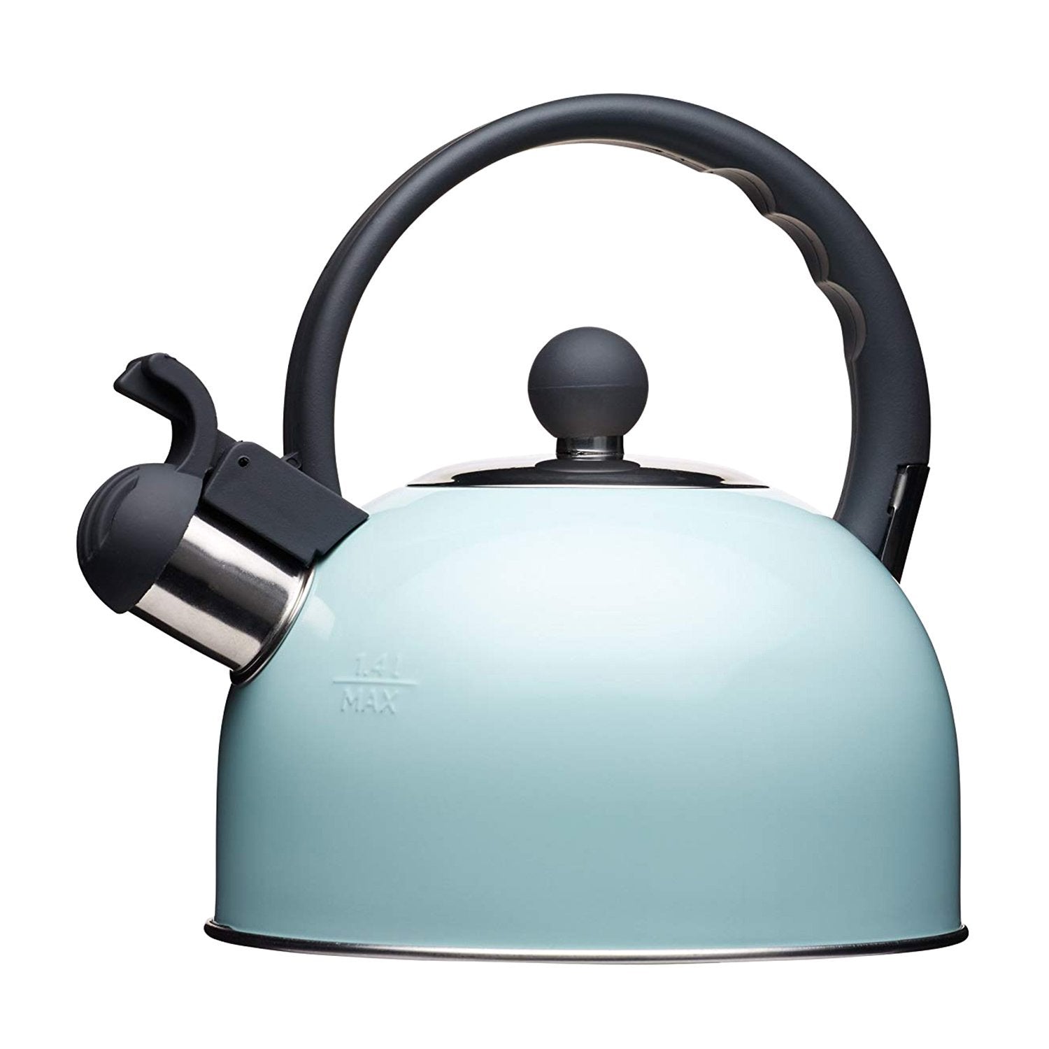 KITCHENCRAFT LIVING NOSTALGIA TRADITIONAL WHISTLING KETTLE - BLUE - LNKETBLU