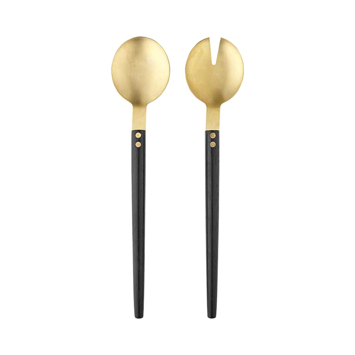 Ladelle Mystic Salad Server - Black and Gold - 61773 - Jashanmal Home