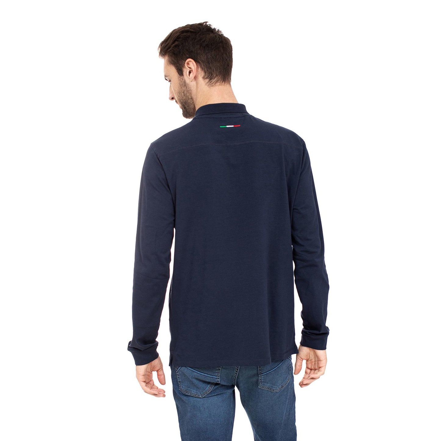Lamborghini 3D Bull Logo Patch Polo T-Shirt - Navy - B3Xub7Pa30260240 240