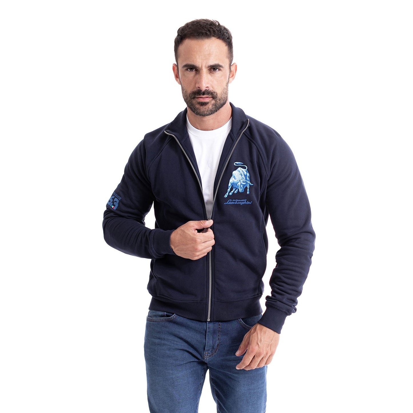 Lamborghini Logo Patch Light Sweatshirt - Navy - B7Xub7F130264240 240