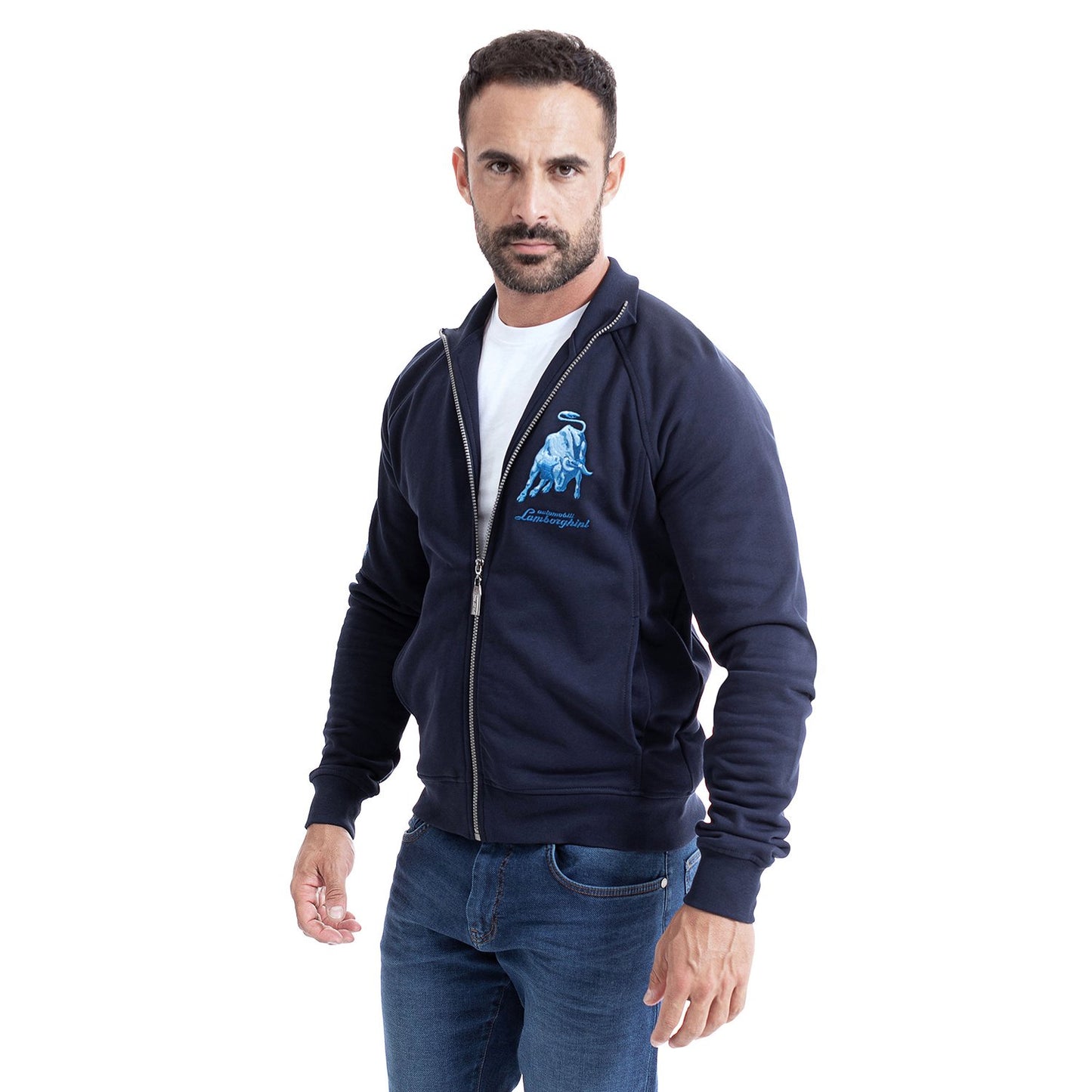Lamborghini Logo Patch Light Sweatshirt - Navy - B7Xub7F130264240 240