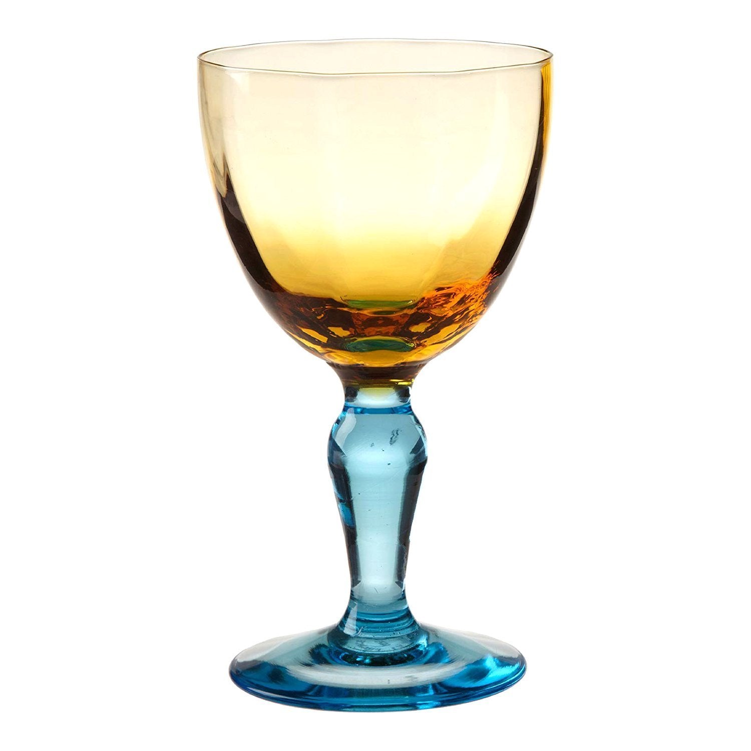 La Rochere Romantique Wine Glass Set - Yellow and Blue - 179242 - Jashanmal Home