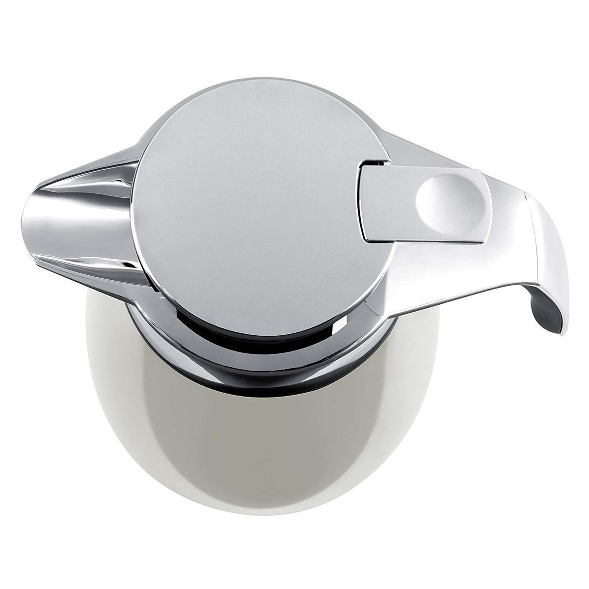 Emsa Bell Quick Tip Flask - Crome and White, 1.5 Litres - 2259230 - Jashanmal Home