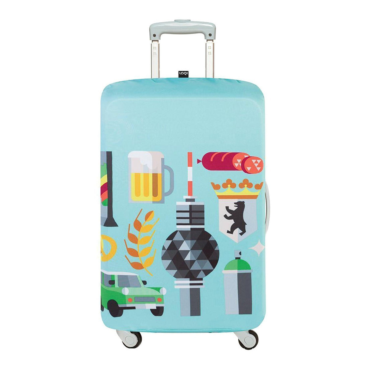 Loqi Artist Hey Studio Berlin Luggage Cover - LM.HEY.BE