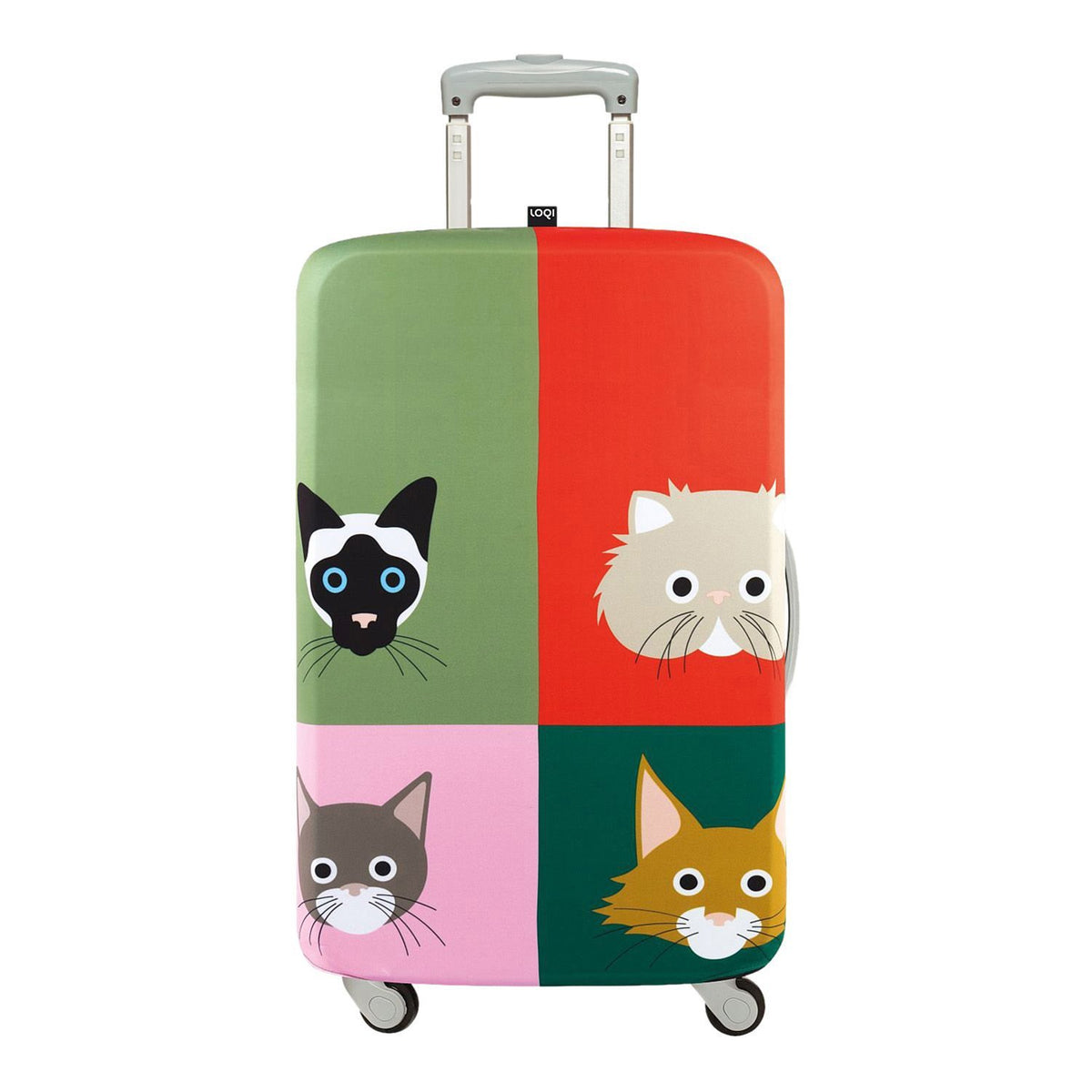 Loqi Artist Stephen Cheetham Cats Luggage Cover - LM.SC.CA