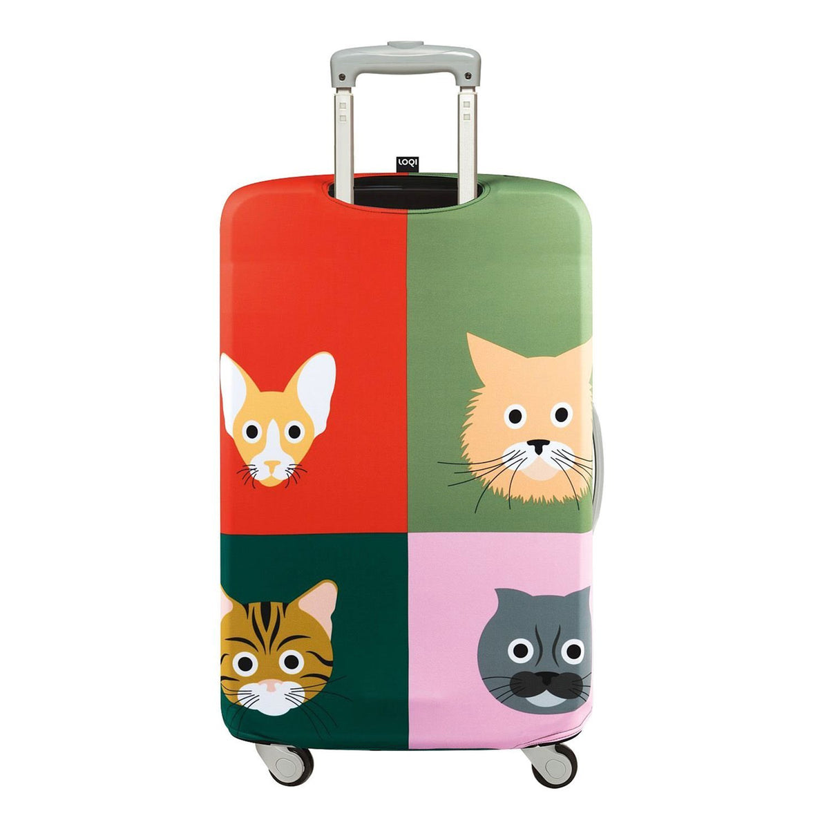 Loqi Artist Stephen Cheetham Cats Luggage Cover - Lm.Sc.Ca