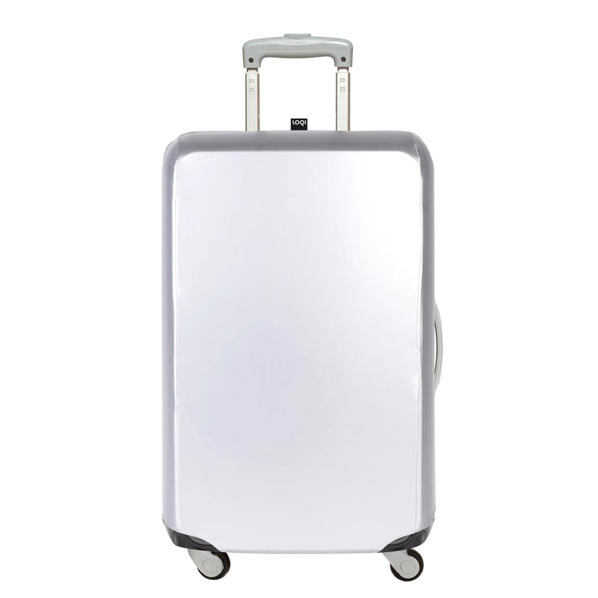 Loqi Luggage Cover - Metallic Silver, Small - LS.ME.SI - Jashanmal Home