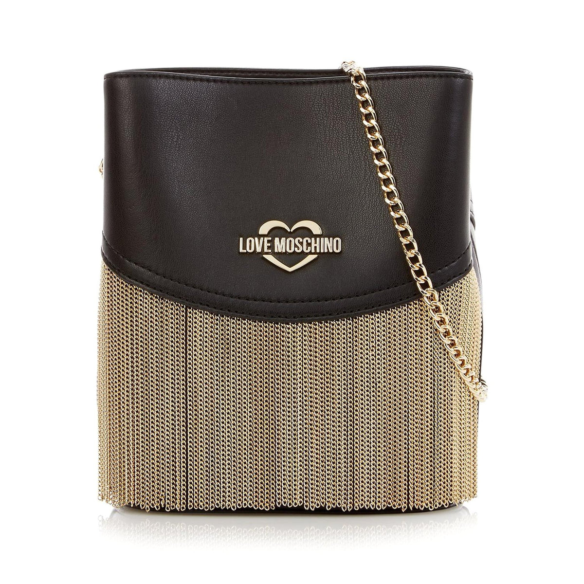 Love Moschino Chain Fringe Crossbody Bag - Nero - JC4251PP08KH0000 OSZ