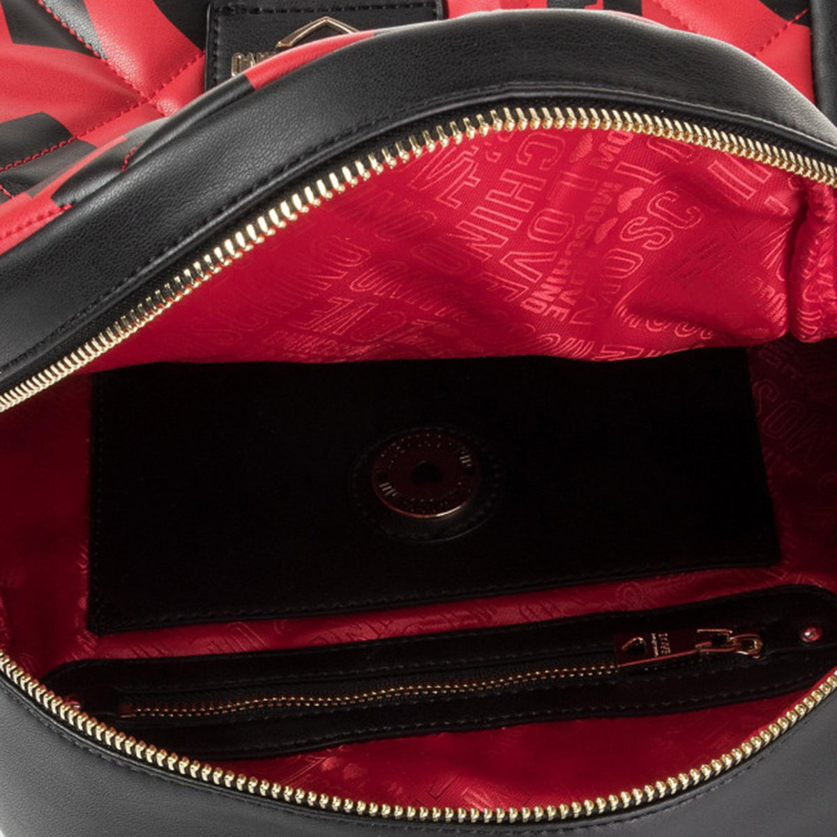 Love Moschino Quilted Backpack - Rosso And Nero - Jc4295Pp08Kj150A Osz