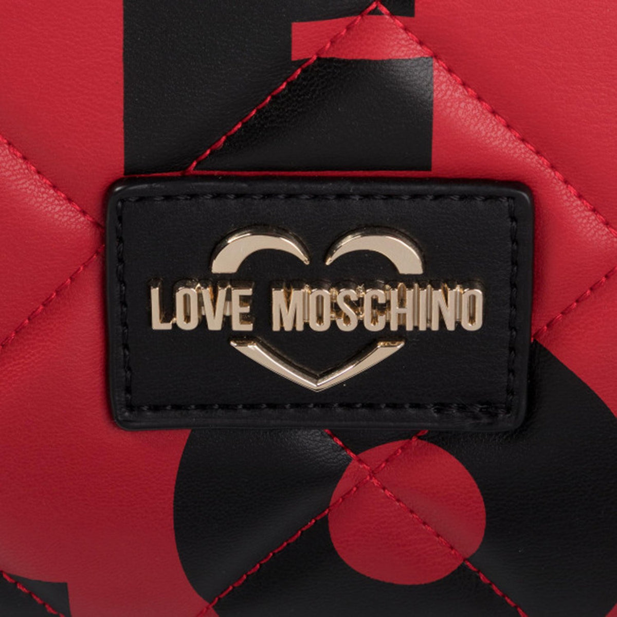 Love Moschino Quilted Backpack - Rosso And Nero - Jc4295Pp08Kj150A Osz