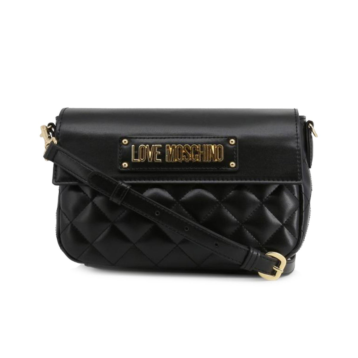 Love Moschino Quilted Crossbody Bag - Nero - JC4200PP08KA0000 OSZ