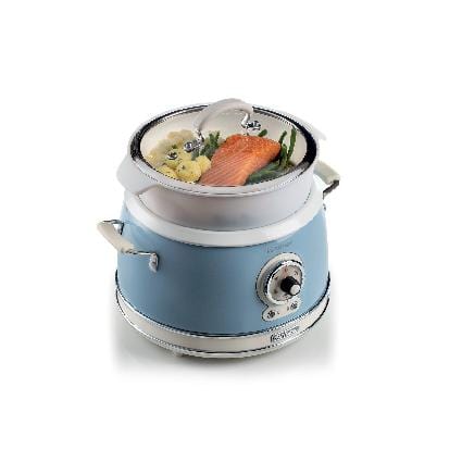 Ariete Vintage Multipurpose Rice Cooker/Slow Cooker 2904, Blue