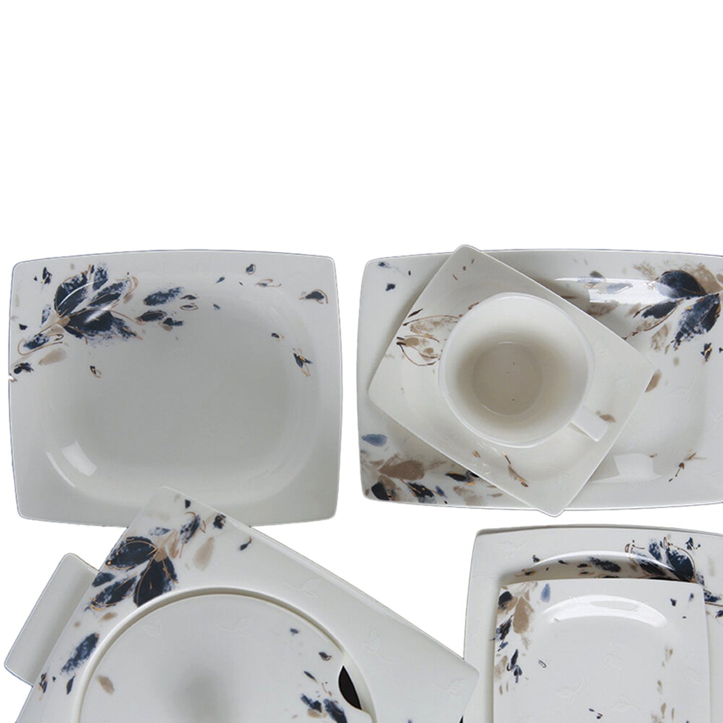 Porland Porselen Flying Dreams Dinner Set - 86 Pieces - 04ALM002041 - Jashanmal Home