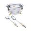Regent Malaika Salad Bowl With Servers - Silver - 174392