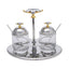 Regent Malaika Double Jam Dish Set - Silver - 198281