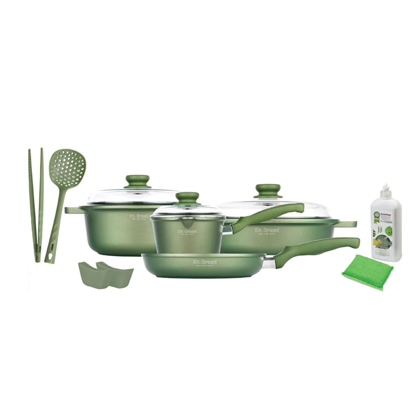 Risoli Di Montini Dr Green Cookware Set - 03Set14Pzdr0