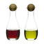 Sagaform Oil And Vinegar Bottles With Oak Stoppers - Clear, Set Of 2 - Sa5015337