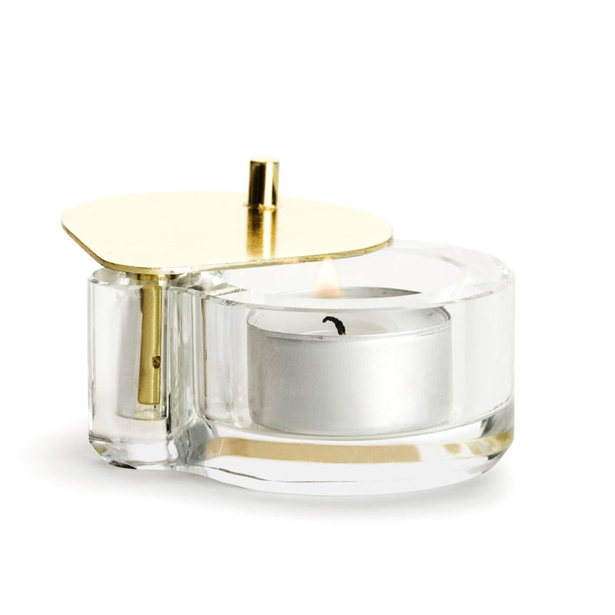 Sagaform Swing Tealight Holder - Clear and Gold - SA5017630 - Jashanmal Home