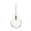 Sagaform Top Vase Holder - Clear And Gold - Sa5017905