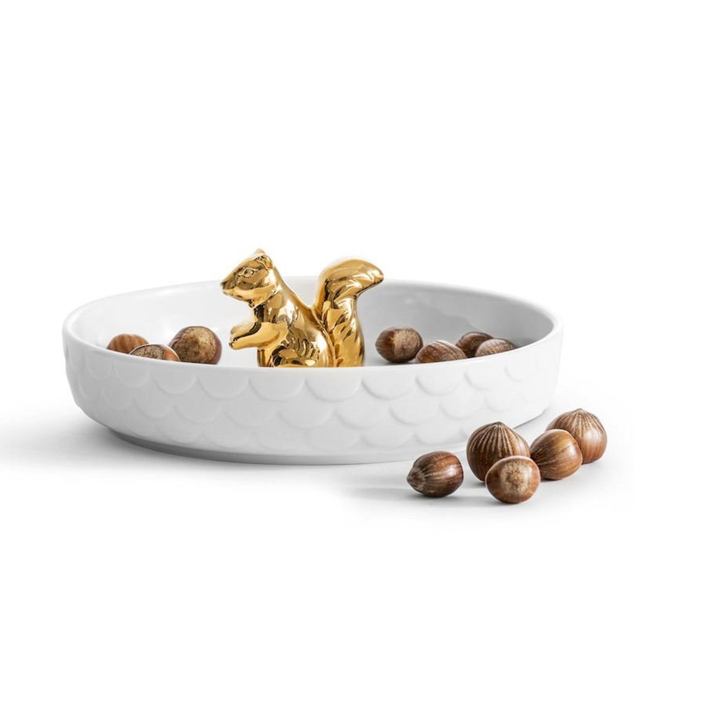 Sagaform Squirrel Serving Plate - White and Gold, 19 cm - SA5017722