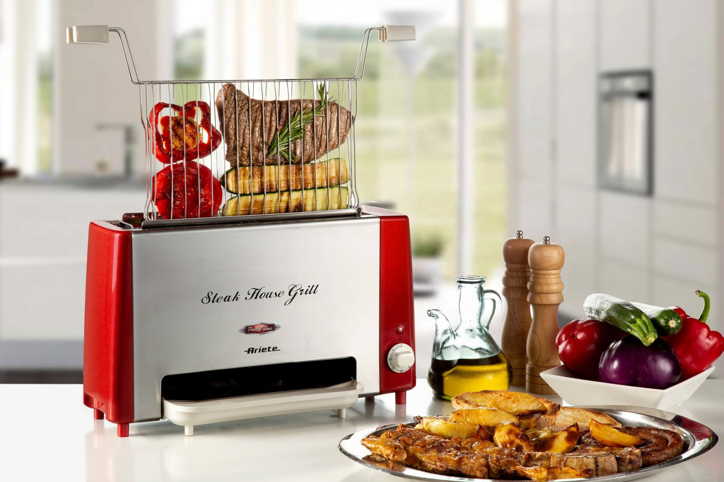 Ariete Party Time Steak House Grill Red 0730