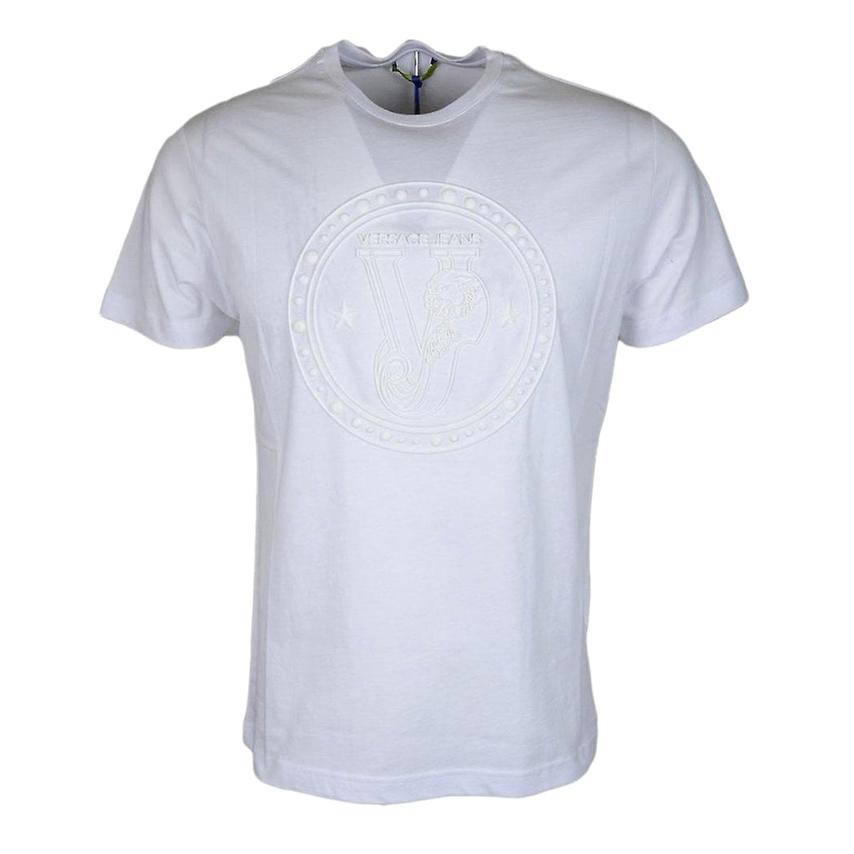 Versace Logo Men's T-Shirt - White - GTB72E 003 M