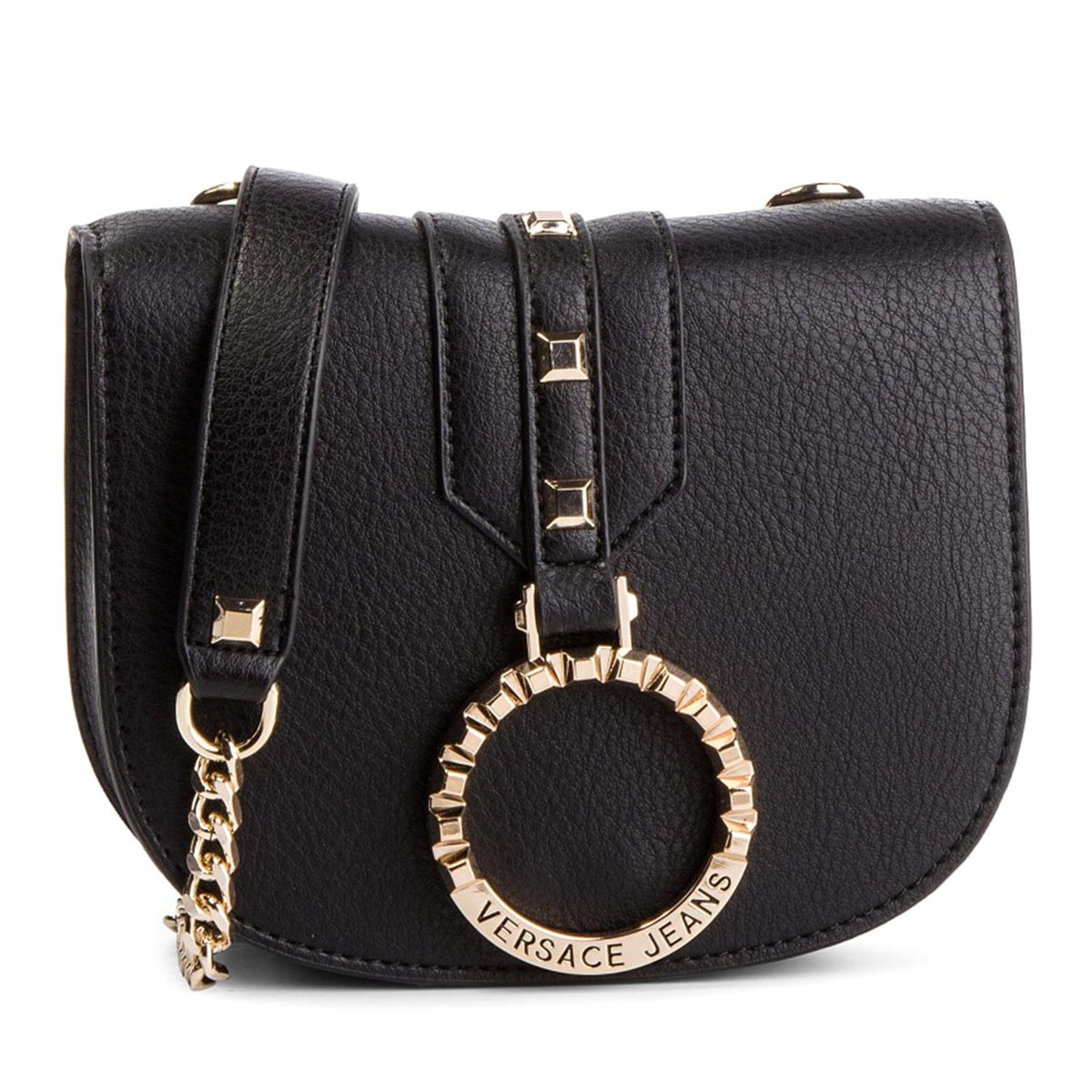 Varsace Jeans Linea Small Handbag - Black - E1VTBBA2 899 N/S