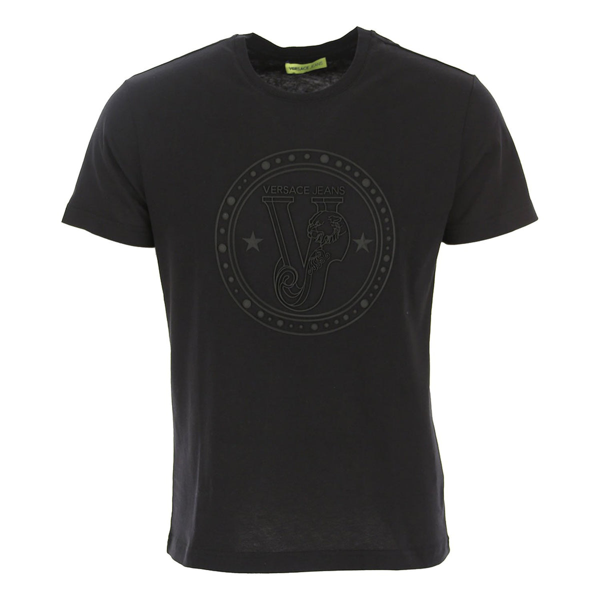 Versace Logo Men's T-Shirt - Black - GTB72E 899 L