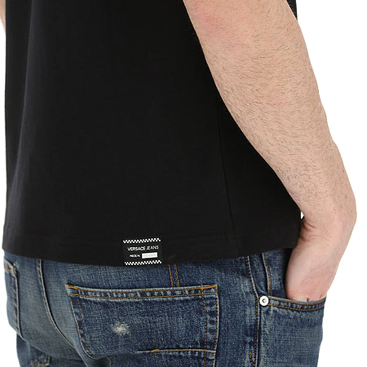 Versace Logo Men'S T-Shirt - Black - Gtb72E 899