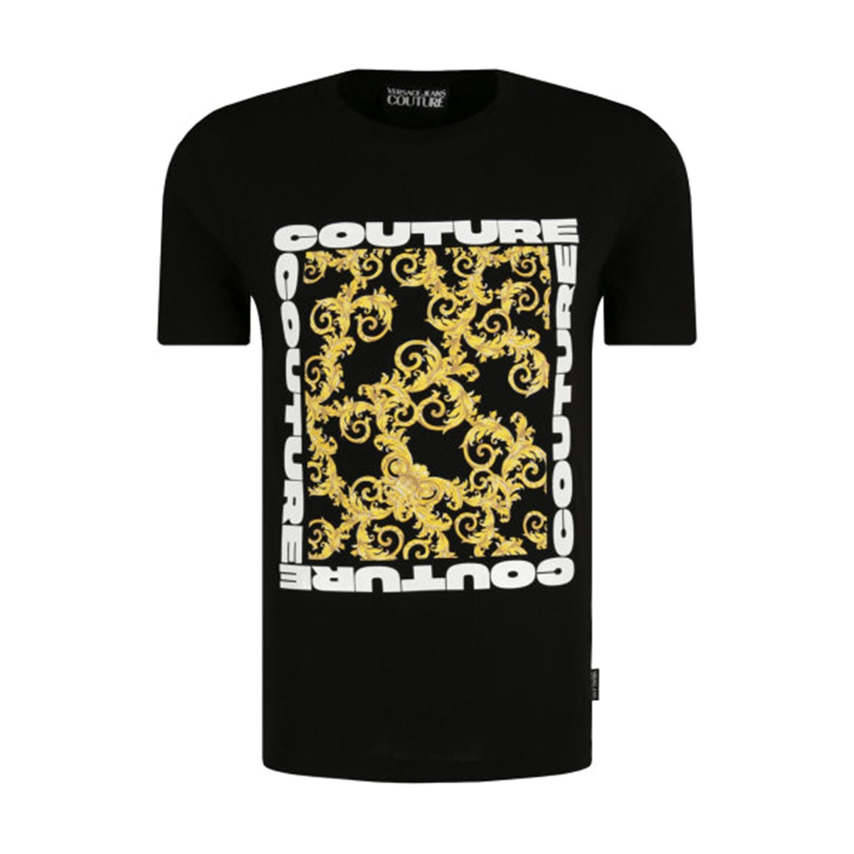 Versace Square Logo Couture T-Shirt - Black - B3GUB7K130294899 899 M