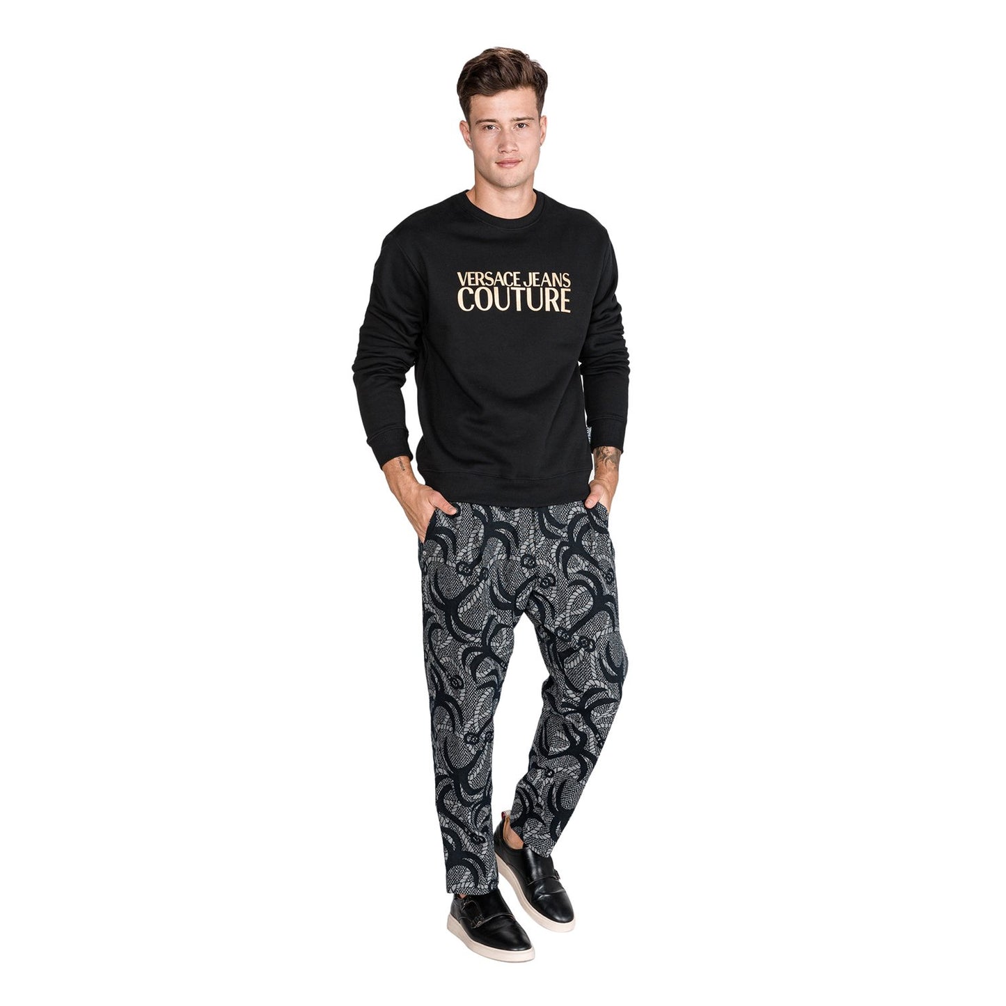 Versace Couture Graphi Printed Sweatshirt - Black - B7Gub7K030220Y6A Y6A